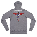 Cardiac ICU Unisex zip hoodie
